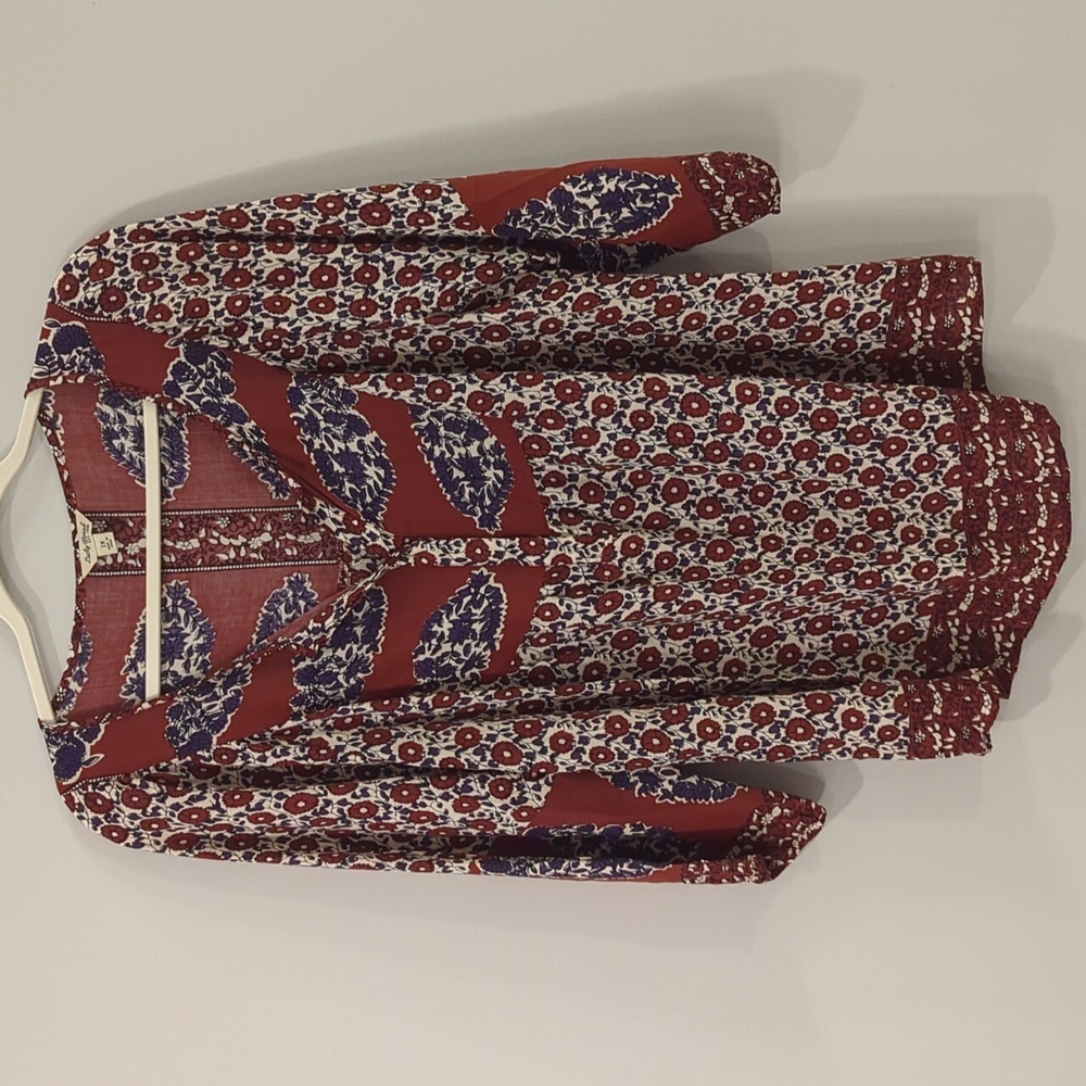 Lucky Brand Flowy Top 3/4 Sleeve size 1X